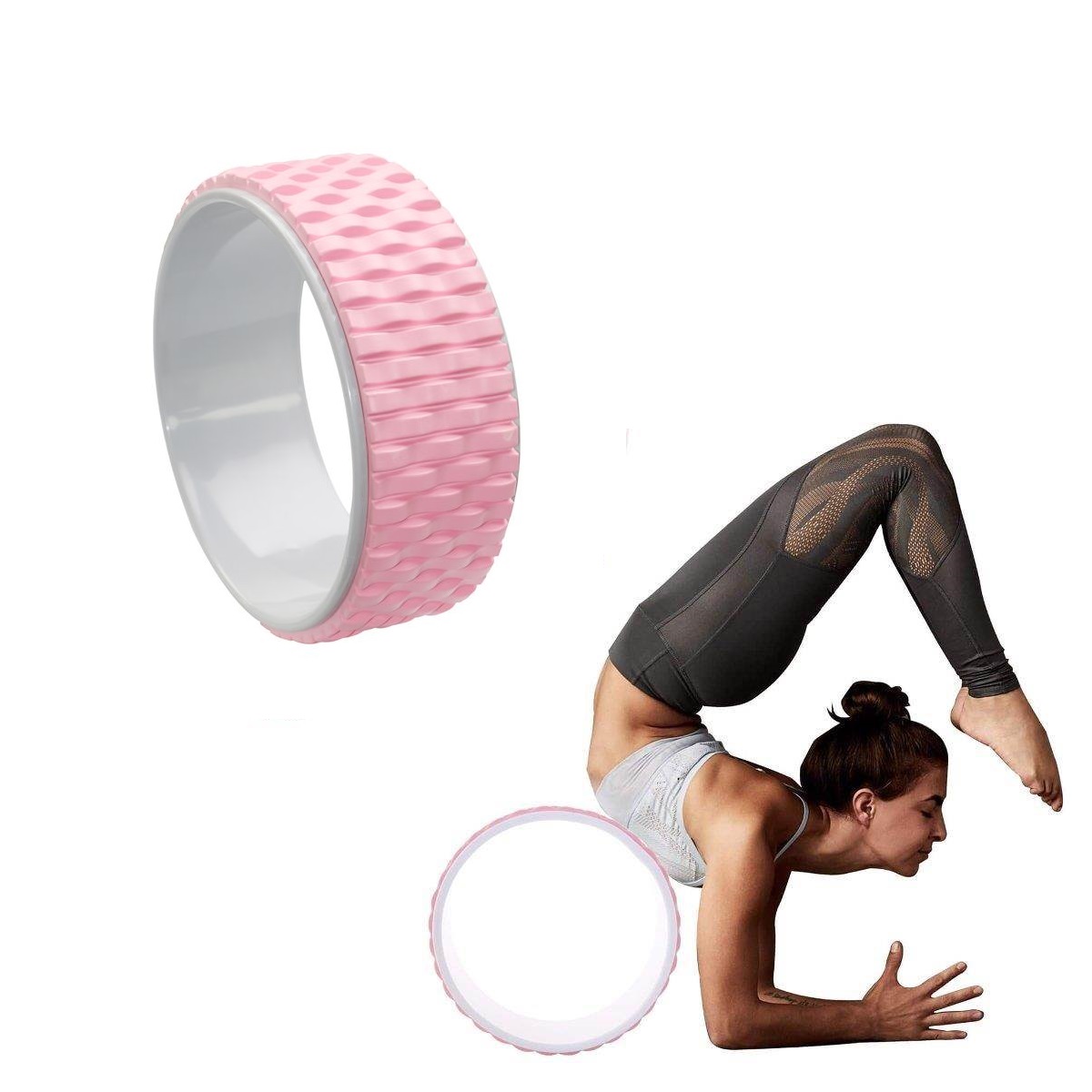 Ring yoga točak RX LKEM 3052 14 x 33 cm / roza