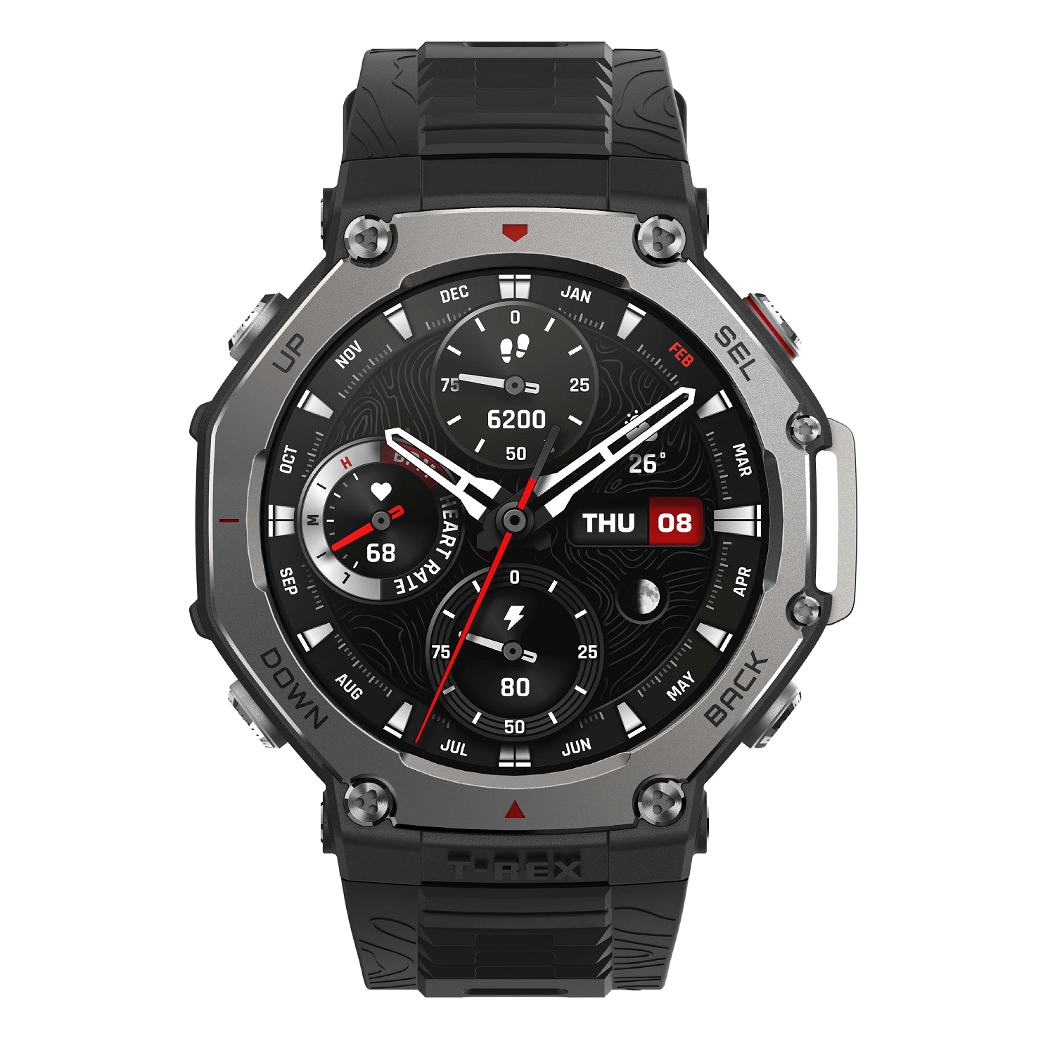 Amazfit T REX 3 pametni sat, Onyx Black