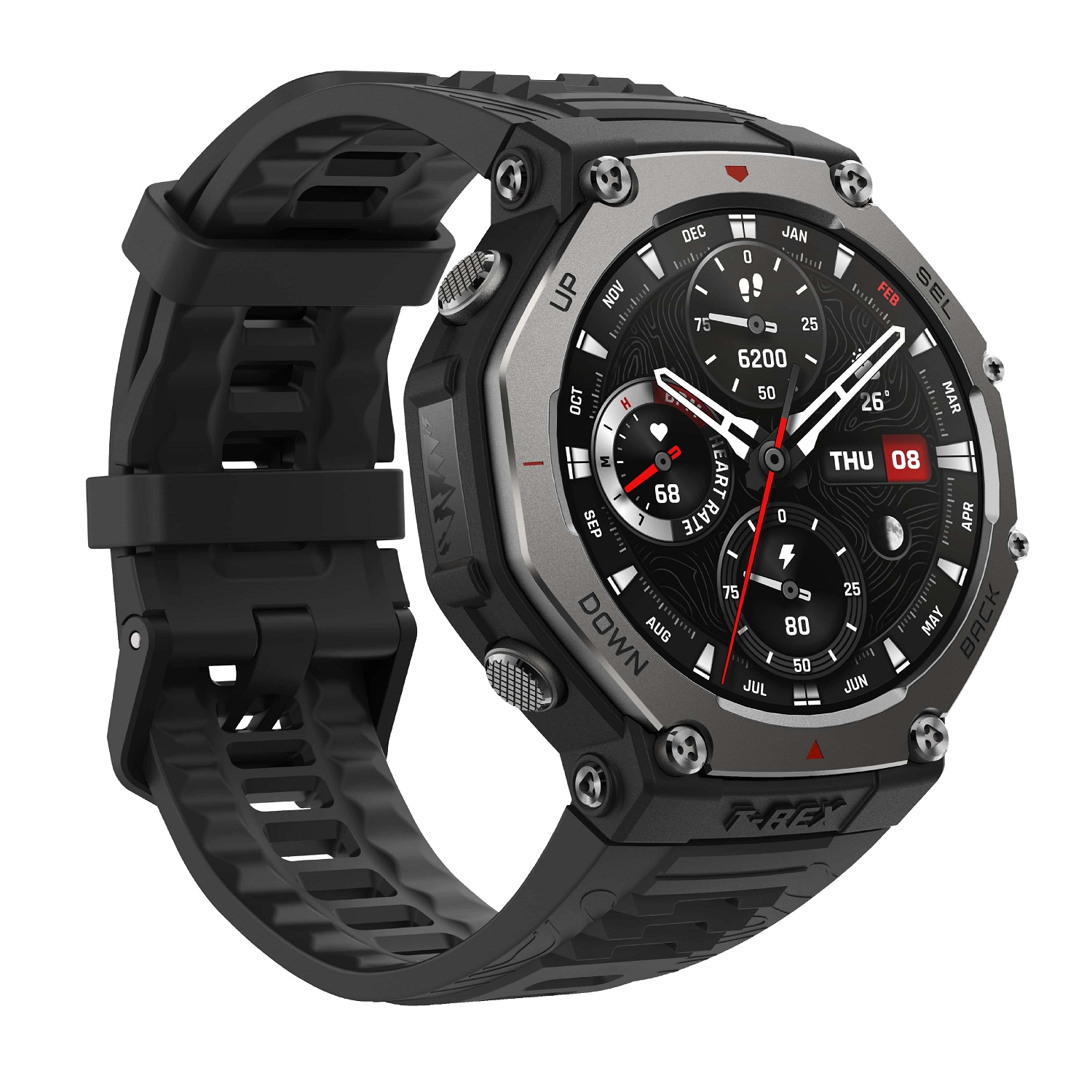 Amazfit T REX 3 pametni sat, Onyx Black