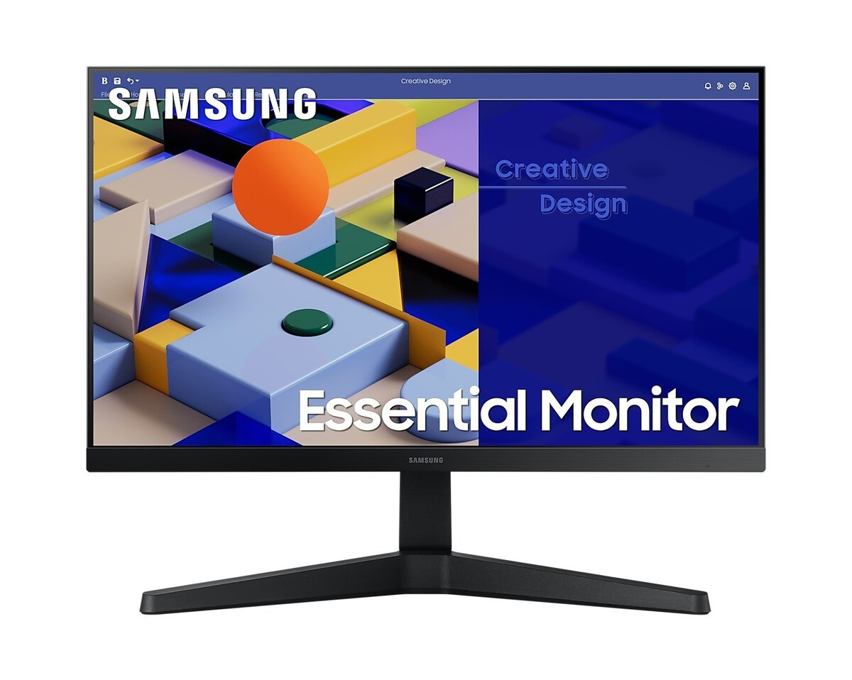 SAMSUNG Essential monitor S3 C310, 22, FullHD, IPS, 250cd/m2, AMD FreeSync, HDMI, VGA, 75Hz, 5ms