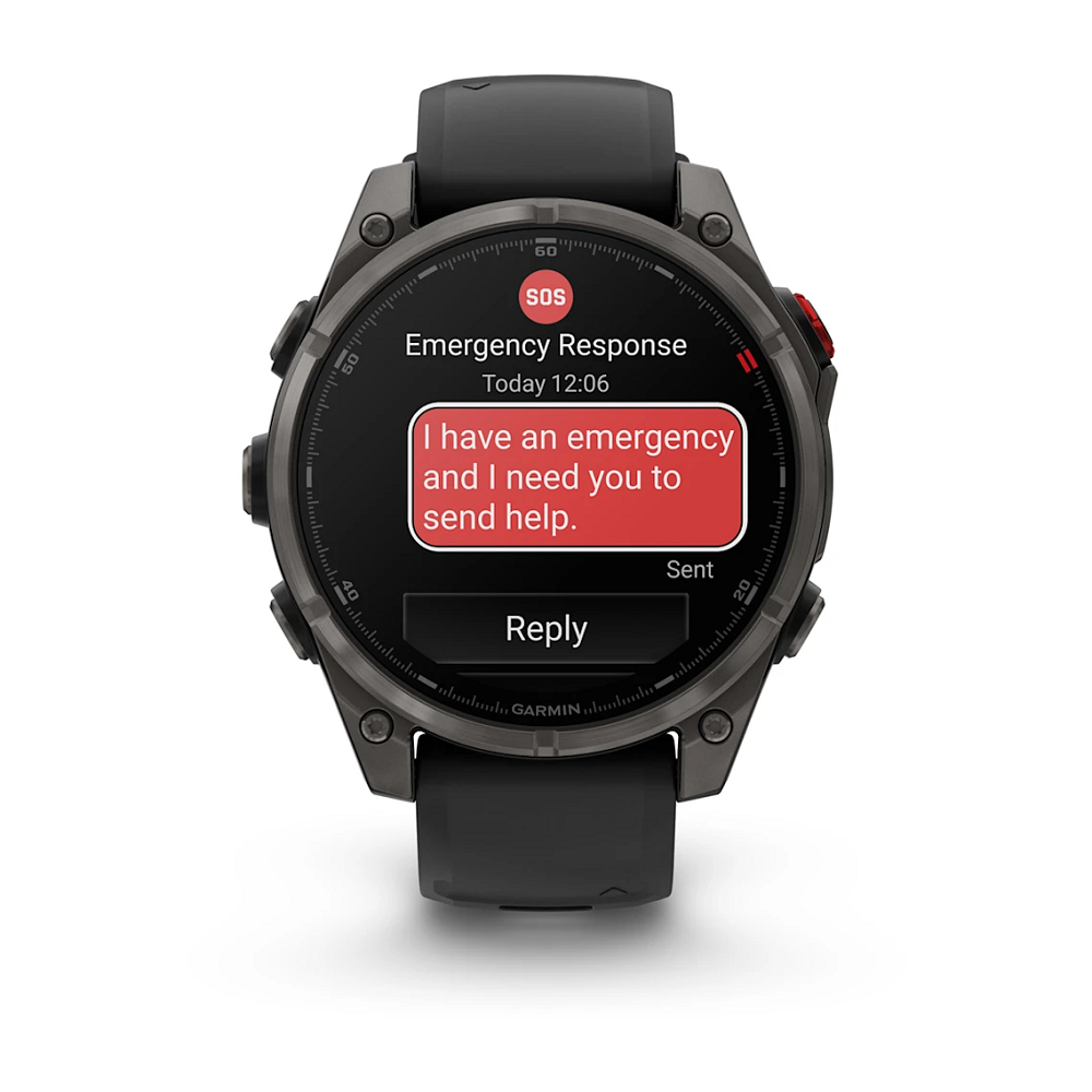 GARMIN Fenix 8 PRO 47mm LTE AMOLED Sapphire Carbon Gray Titanium Black, 010-03198-01